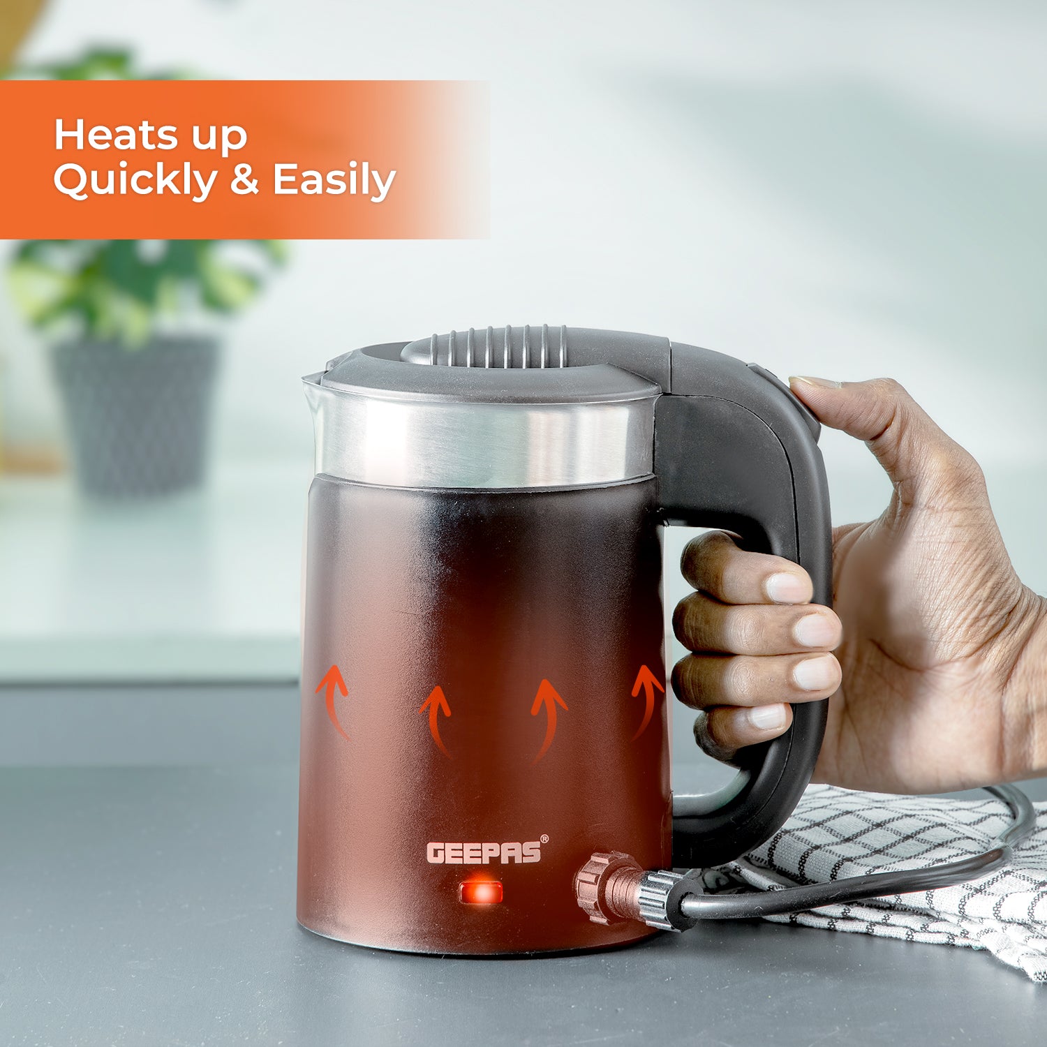 2-In-1 Double Layer Electric Travel Kettle 12V