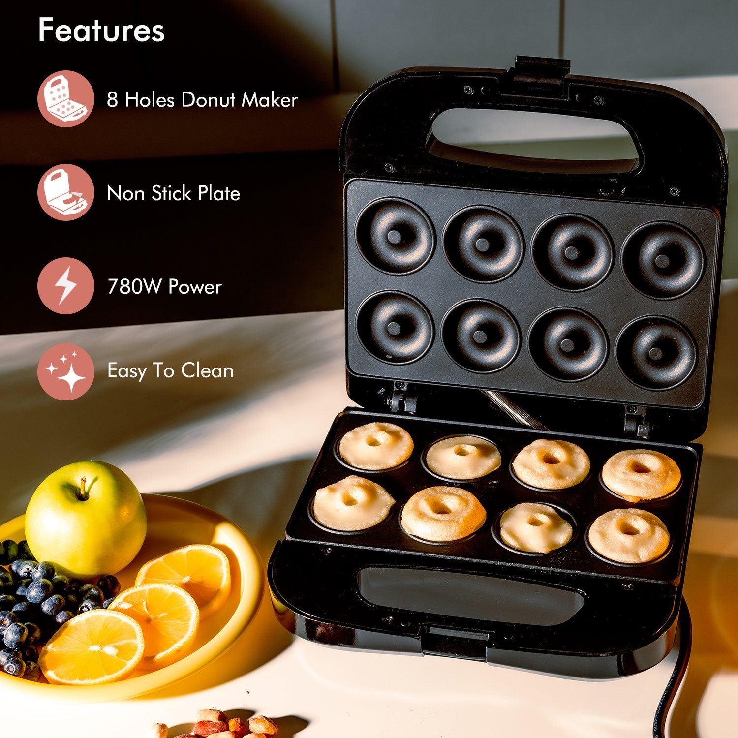 780W Doughnut Maker Machine Doughnut maker Geepas | For you. For life.
