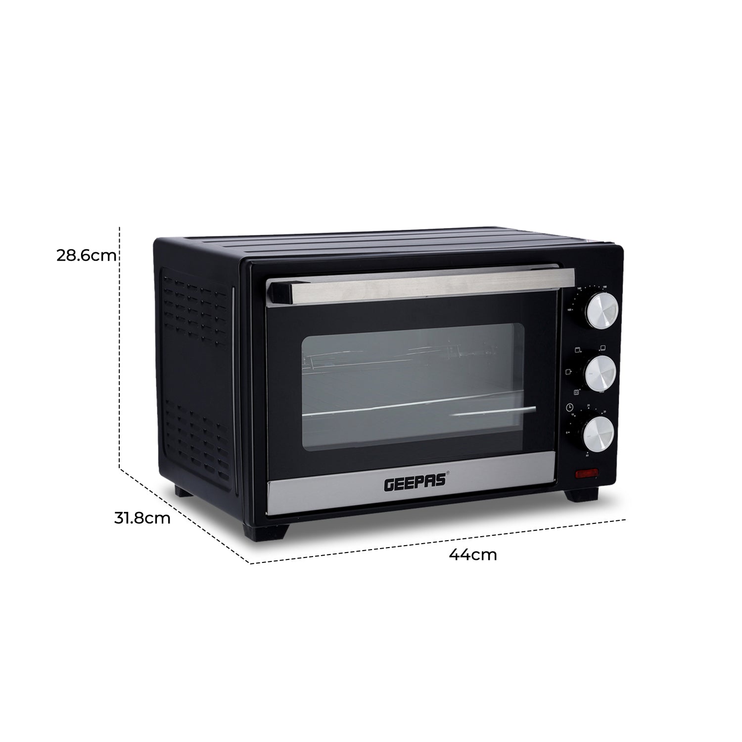 19L Portable Electric Oven With Grill and Rotisserie