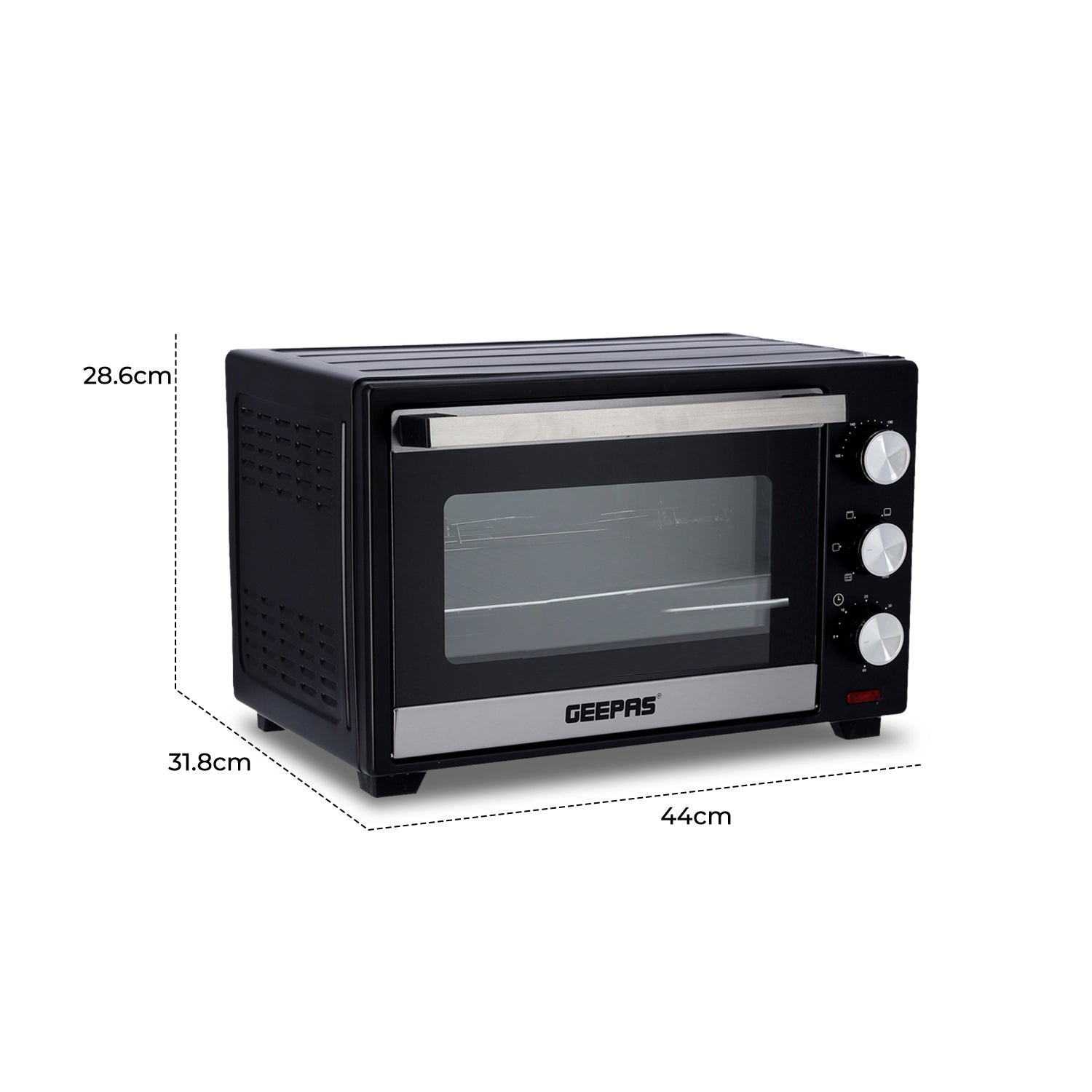 19L Compact Electric Oven With Rotisserie, Bake, Roast & Grill 1280W