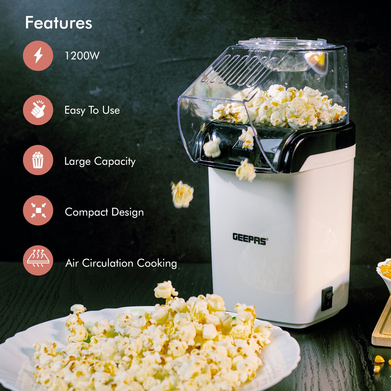 Geepas Popcorn Maker Popcorn Maker Geepas | For you. For life.