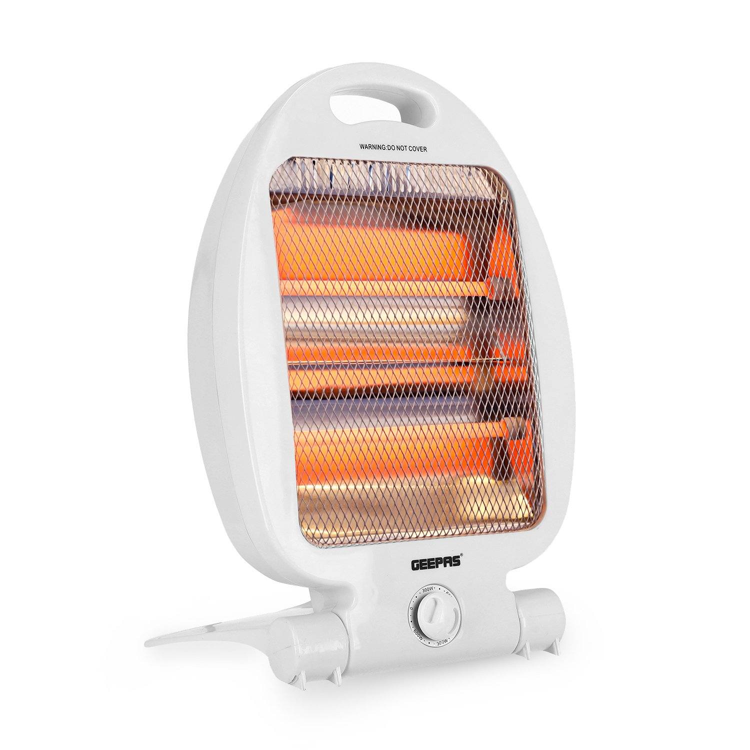 A White 800W Halogen Heater.