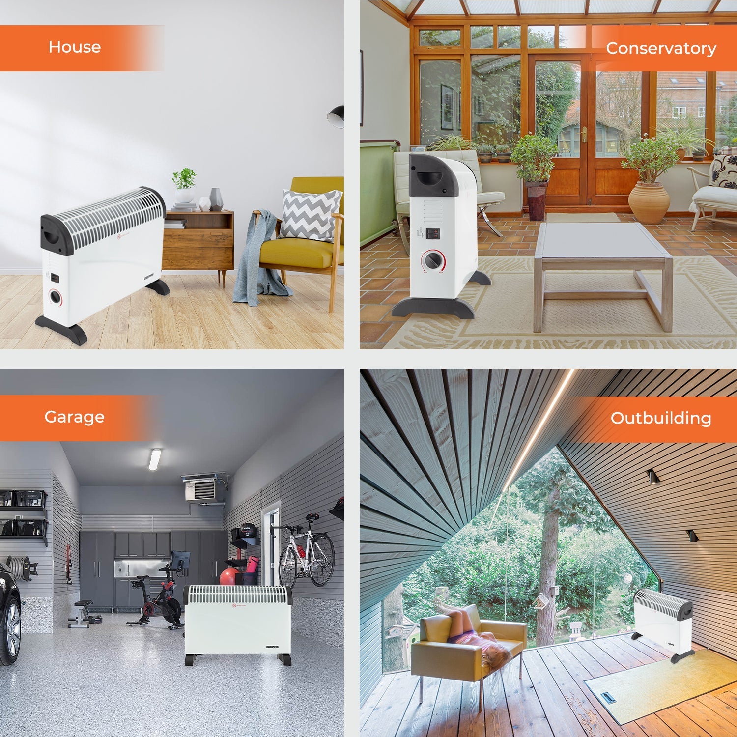 Free Standing Convector Heater & Radiator 2KW Heaters Geepas | For you. For life.
