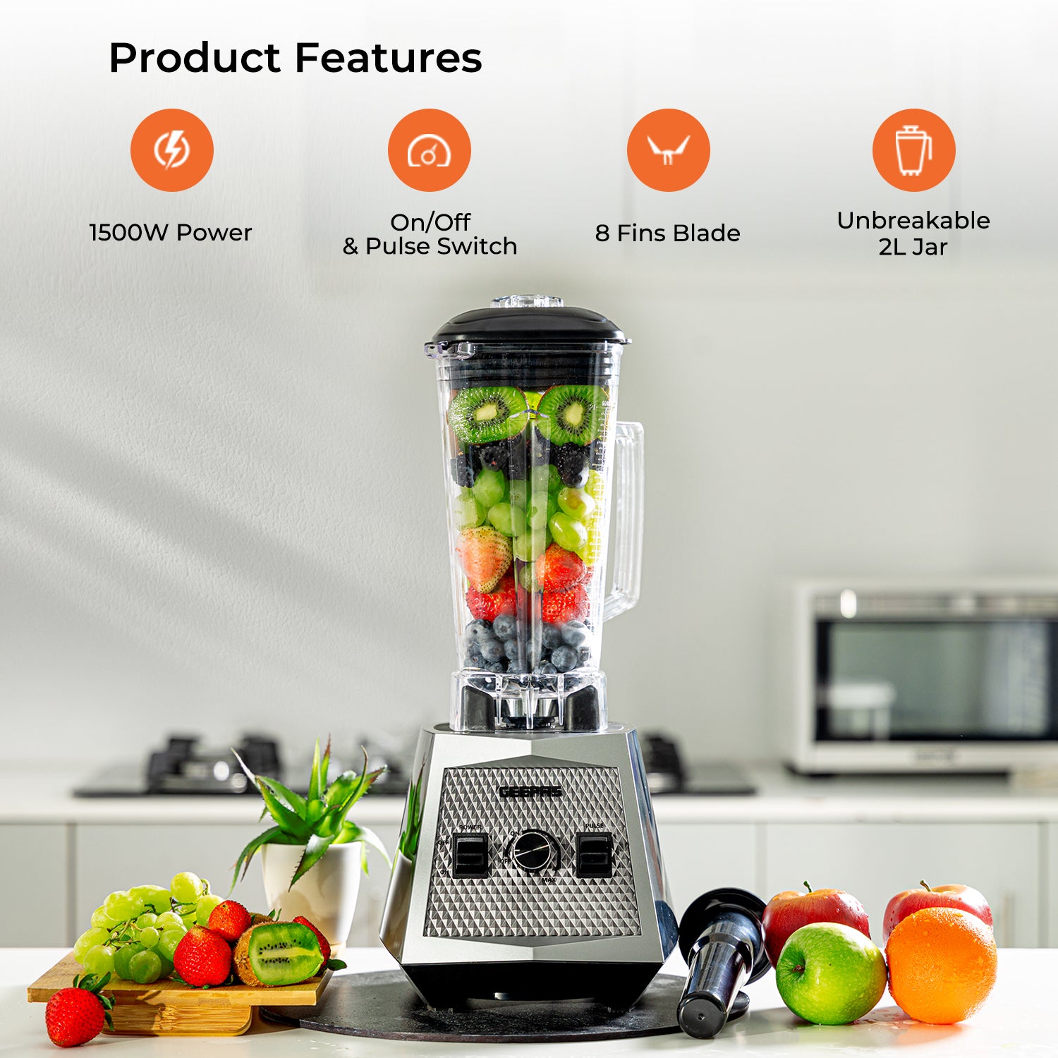 2L Diamond Super Jug Blender & Smoothie Maker
