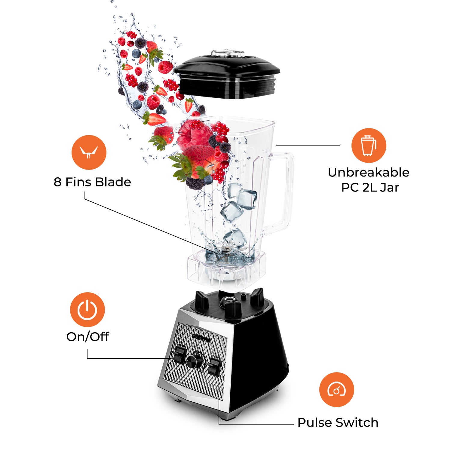 2L Diamond Super Jug Blender & Smoothie Maker