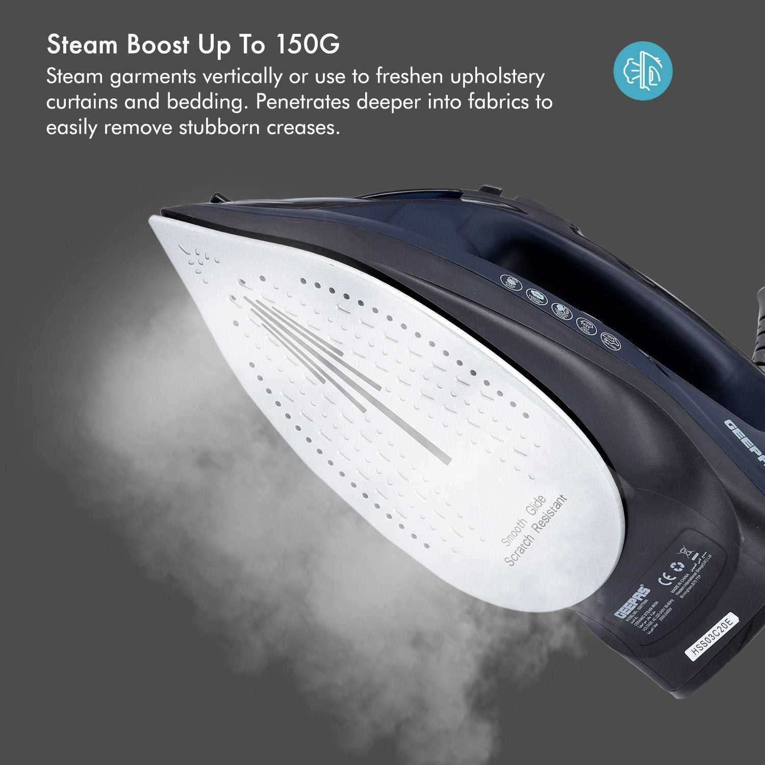 2400W Steam Iron Iron Geepas | For you. For life.