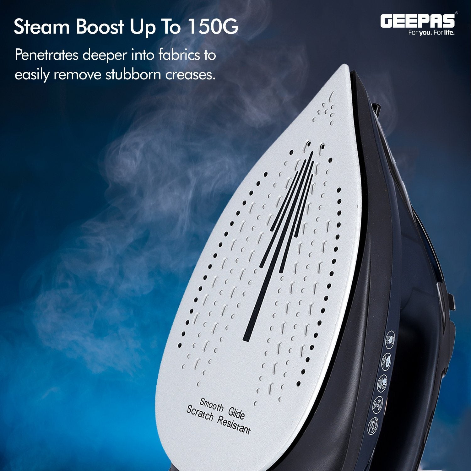 2400W Steam Iron Iron Geepas | For you. For life.