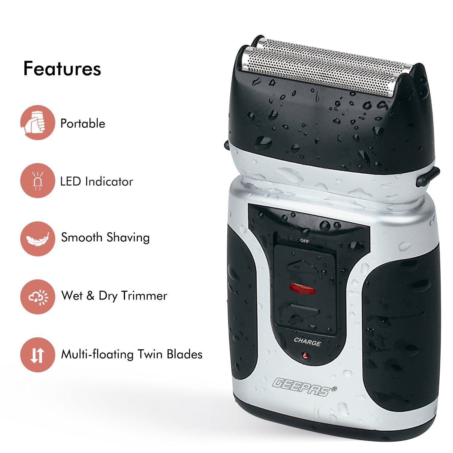 Men’s Electric Foil Shaver | Wet & Dry Electric Razor Shaver Shaver Geepas | For you. For life.