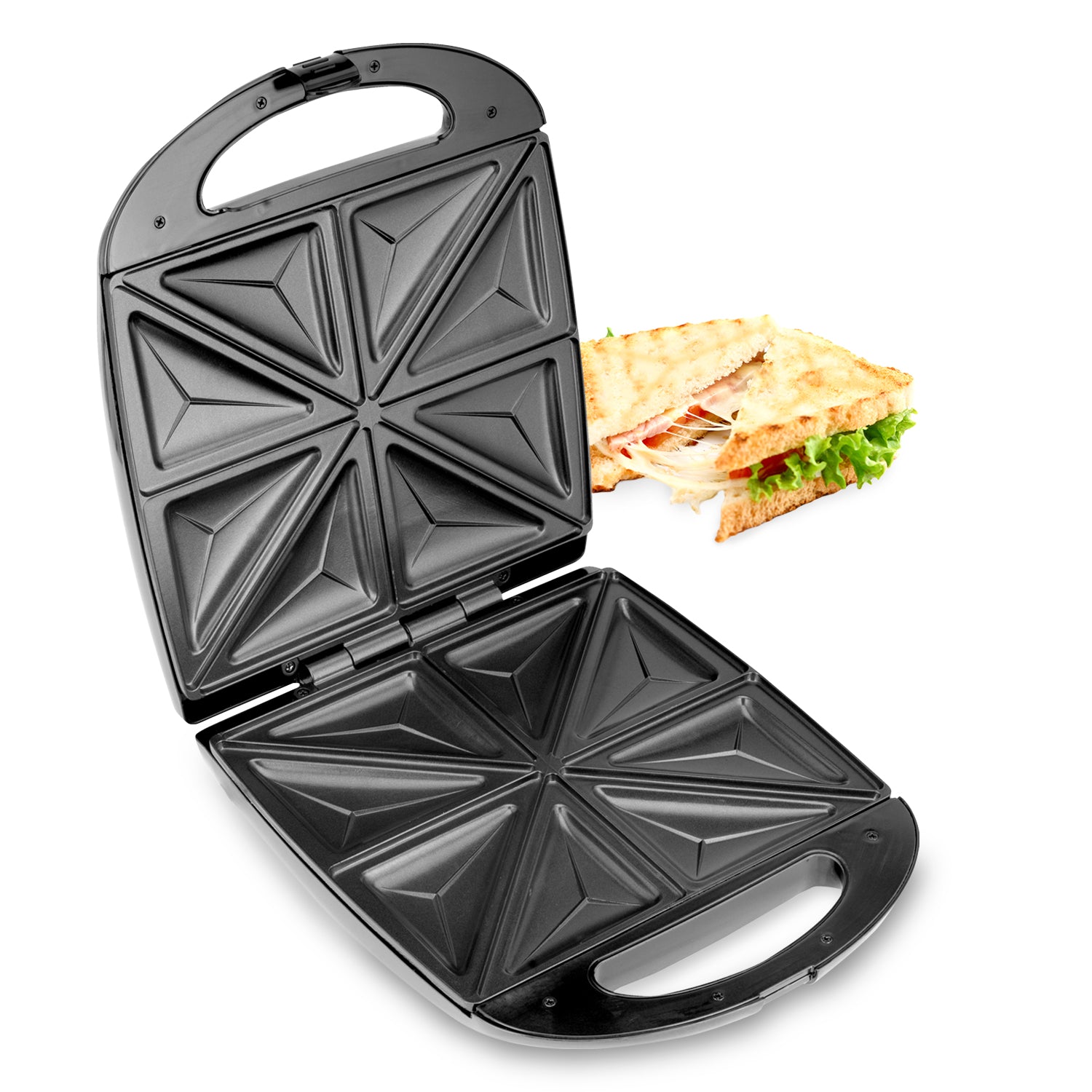 Deep Fill Toastie Maker - 4 Slice Sandwich Toaster, 1100W Sandwich Makers Geepas | For you. For life.