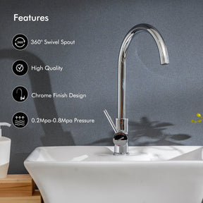Kitchen Sink Tap Stainless Steel - GSW61010 Kitchen Fixtures Geepas | For you. For life. 
