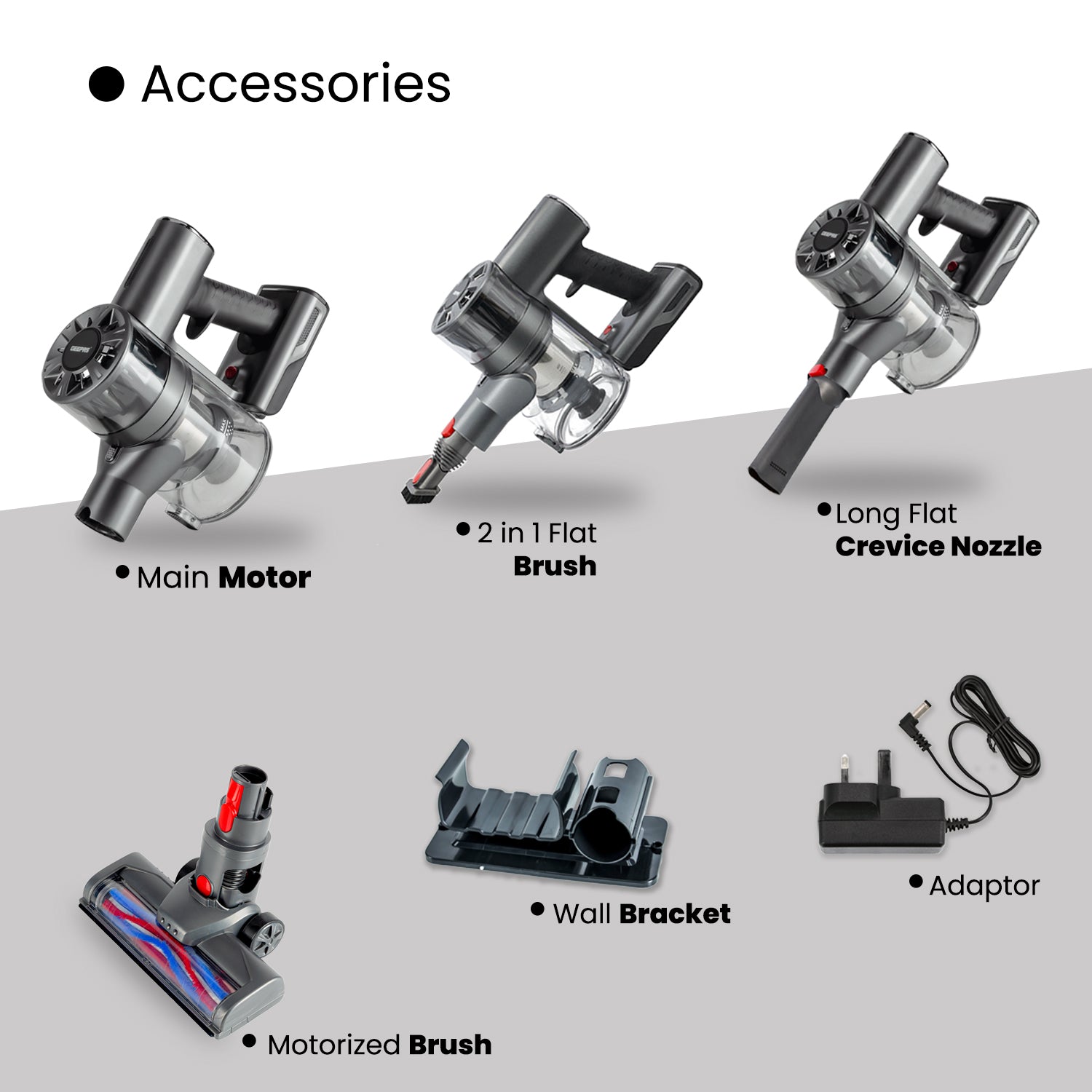 Geepas | For you. For life. Rechargeable Cordless Stick Vacuum Cleaner Vacuum Cleaner