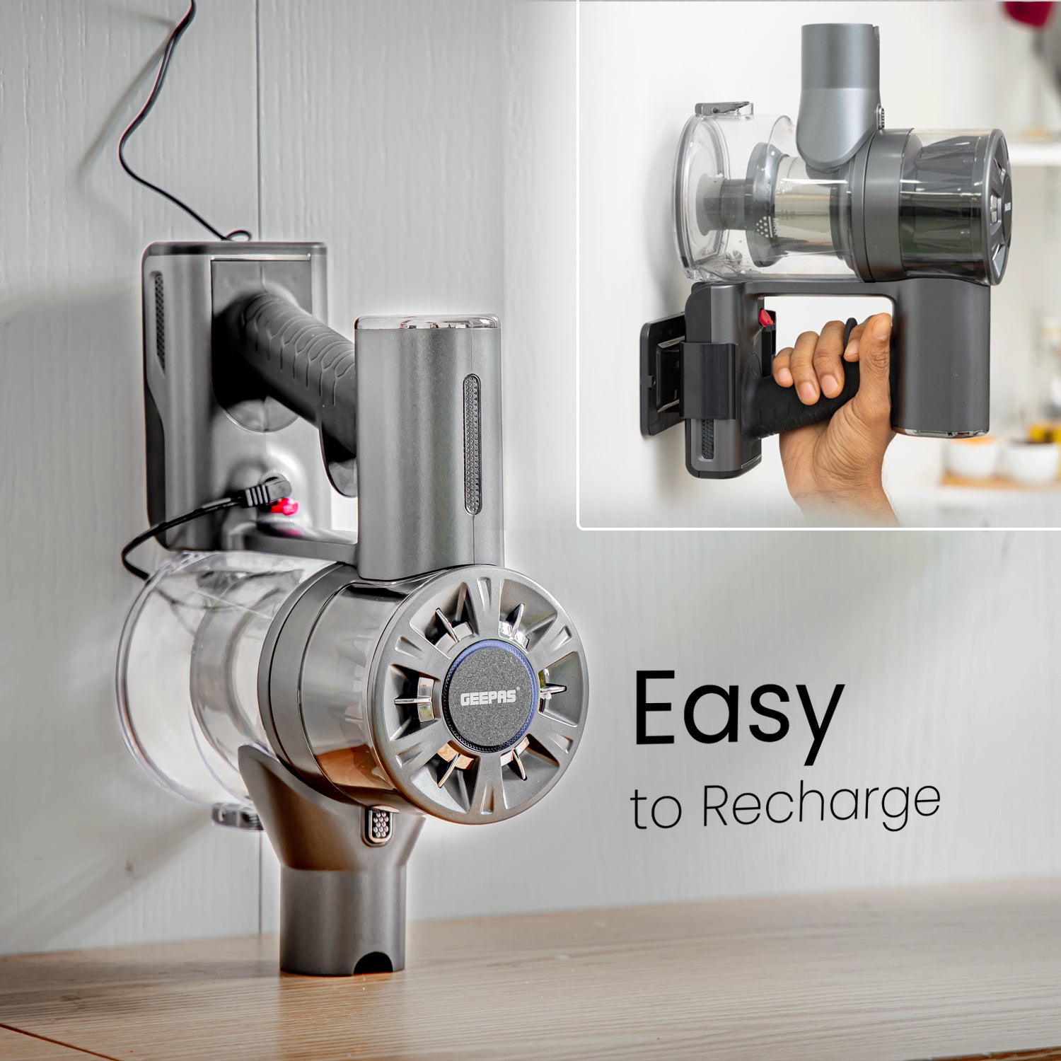 Geepas | For you. For life. Rechargeable Cordless Stick Vacuum Cleaner Vacuum Cleaner