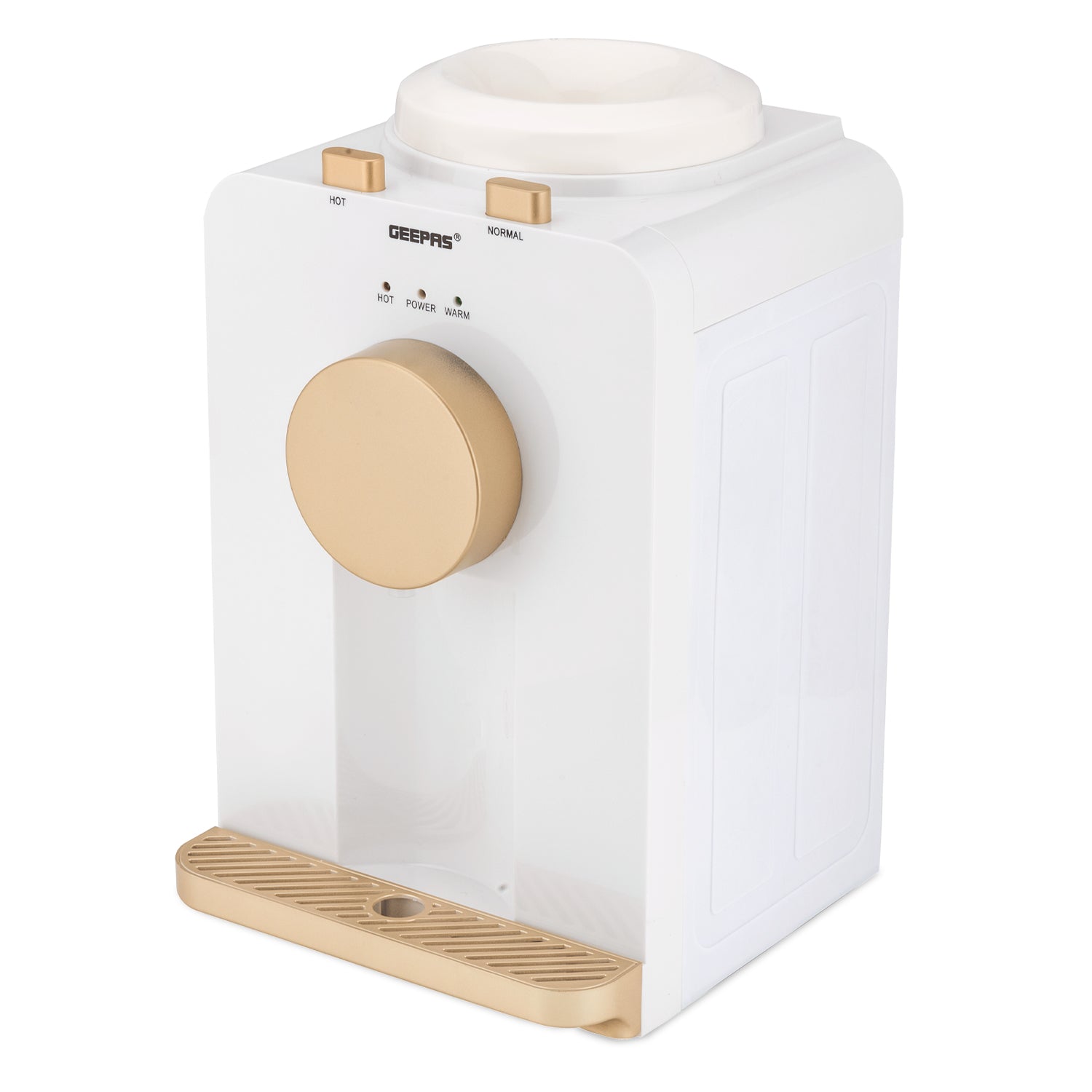 Water Dispenser, Hot & Normal Top Load Water Dispensing Electric Machine Water Dispensers Geepas | For you. For life.