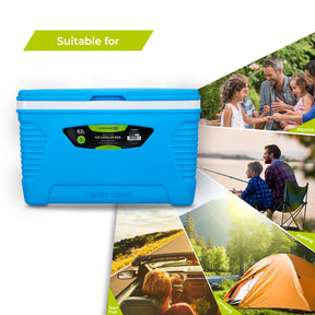 Royalford 62L Blue Insulated Ice Cooler Box Coolers