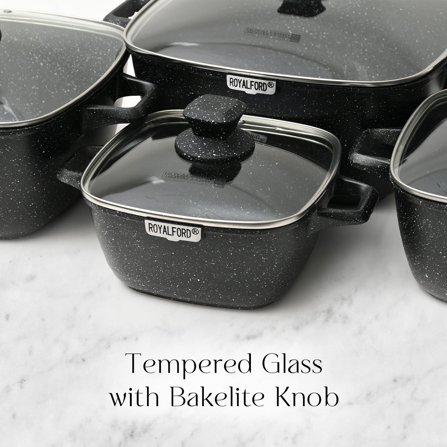 Four Piece Die-Cast Lightweight Aluminium Cookware Set