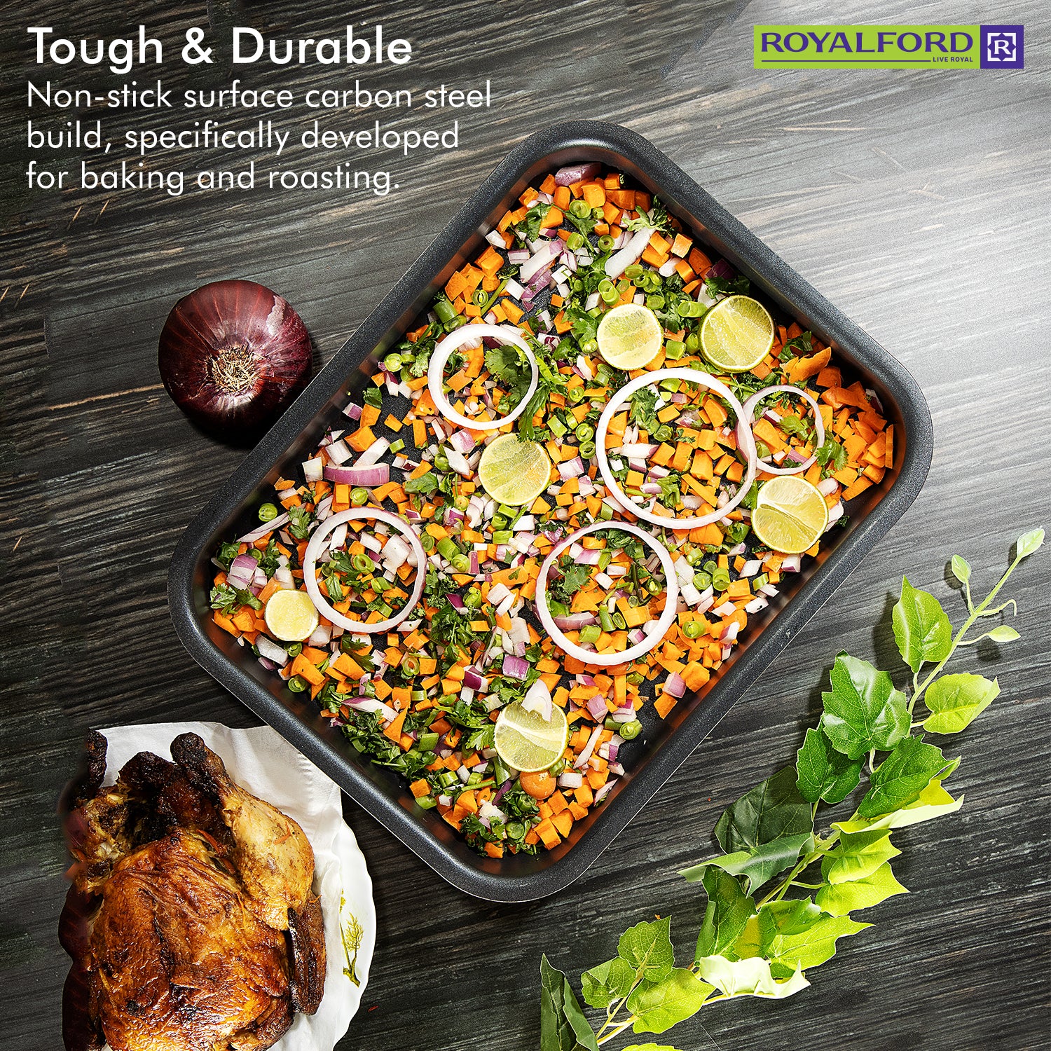 Royalford Royalford - Non-Stick Brownie Baking Tin