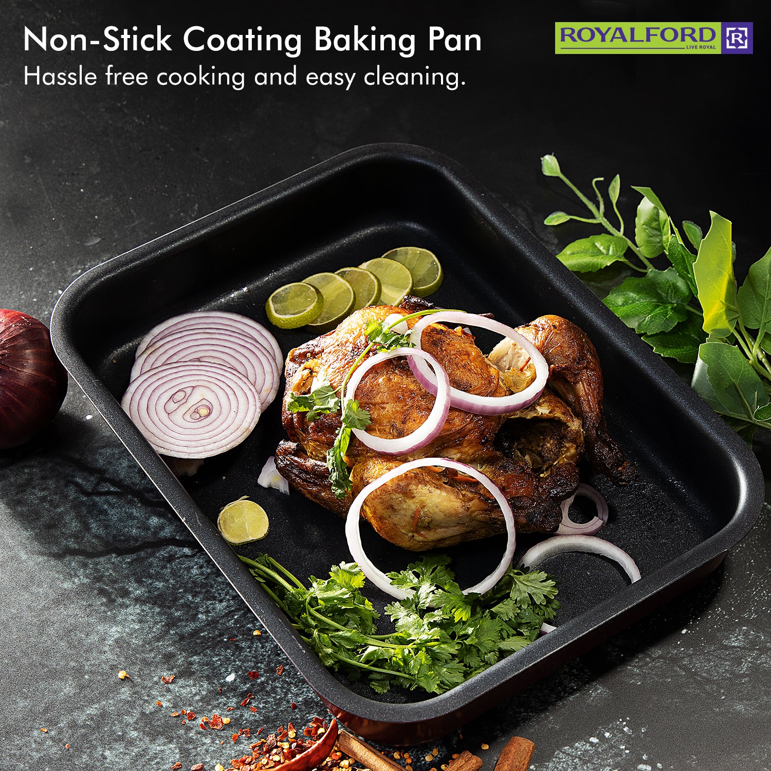 Royalford Royalford - Non-Stick Brownie Baking Tin