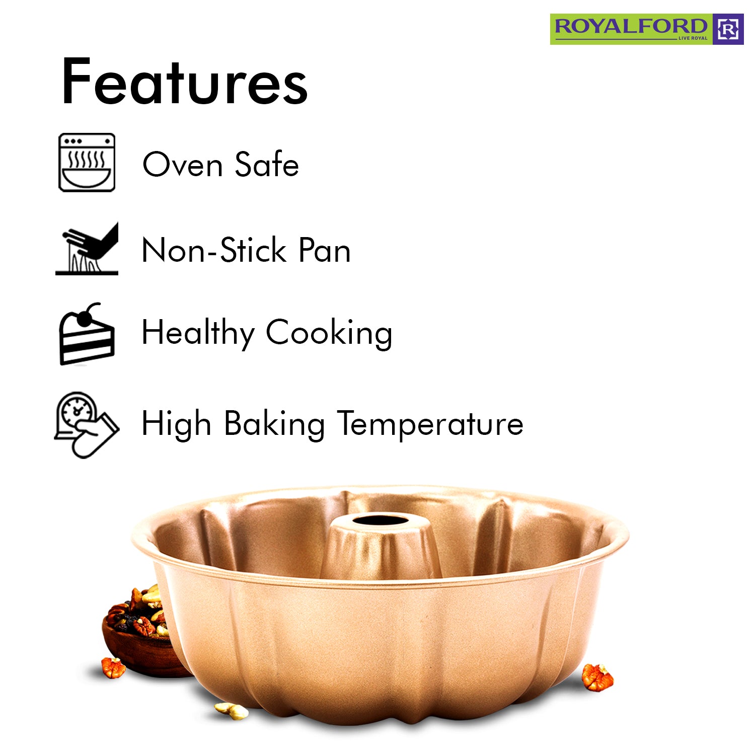 Royalford Royalford - Large Round Non-Stick Cake Tin