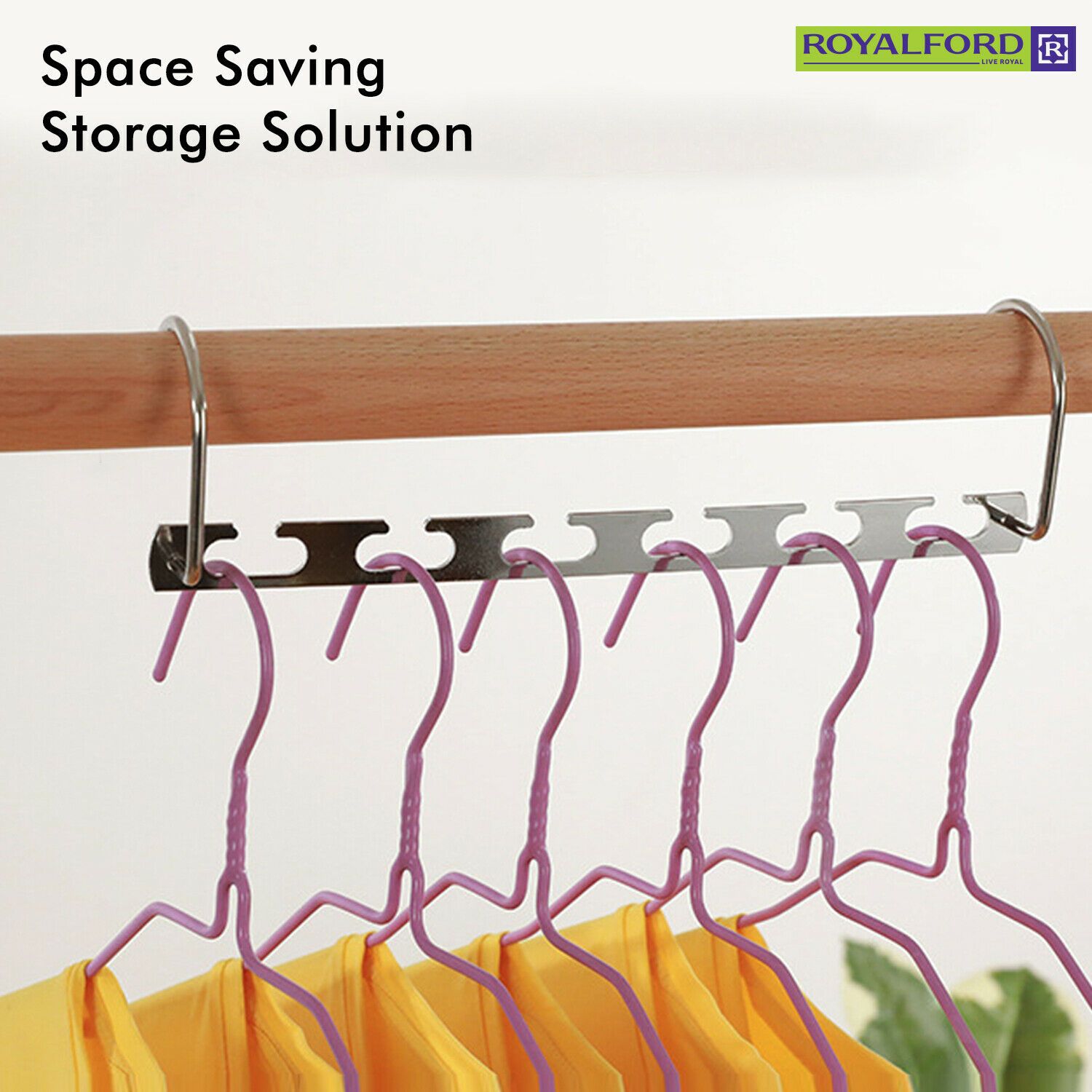 Magic Metal Wardrobe Organizer Hook By Royalford Royalford