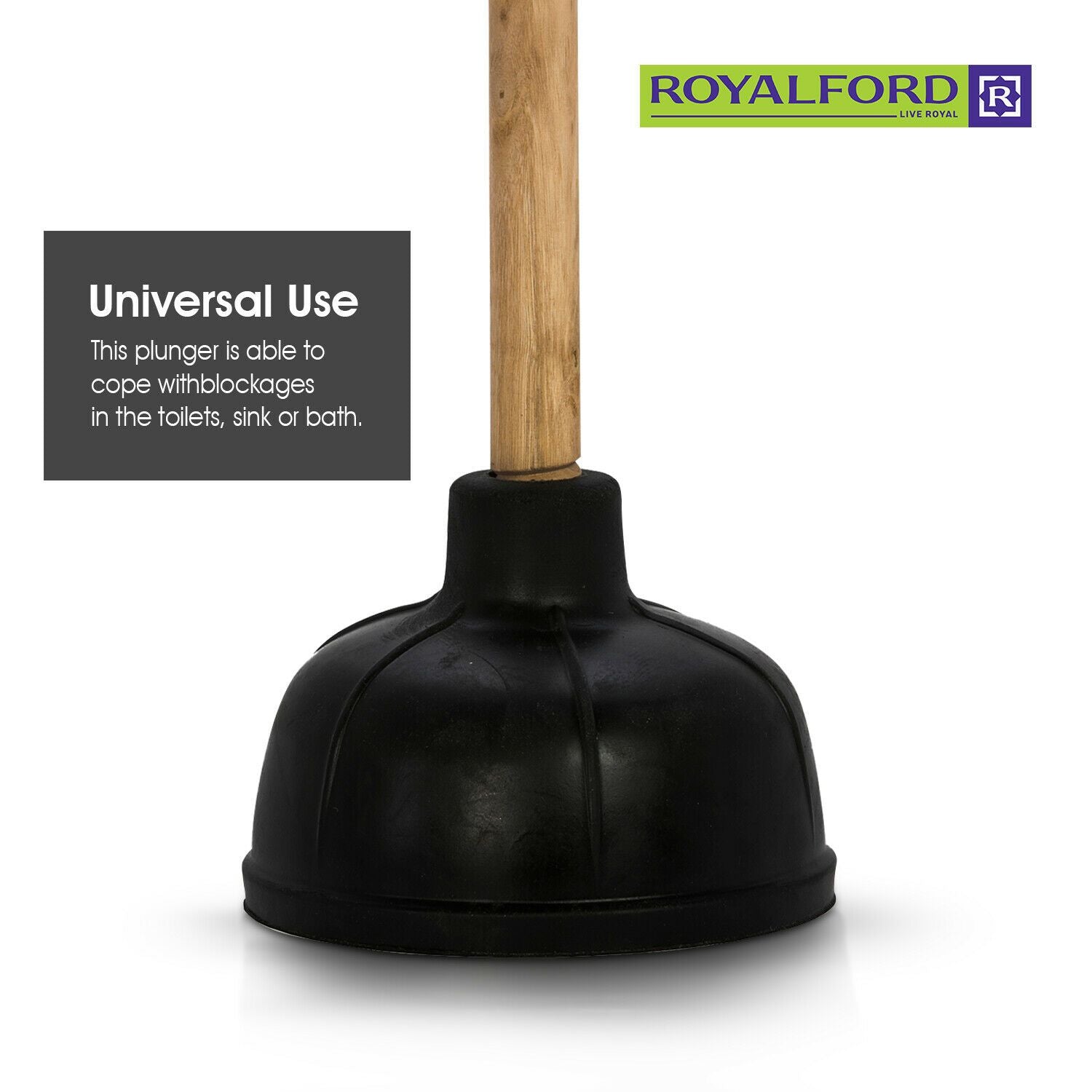 Royalford - Instant Toilet Air Plunger Royalford