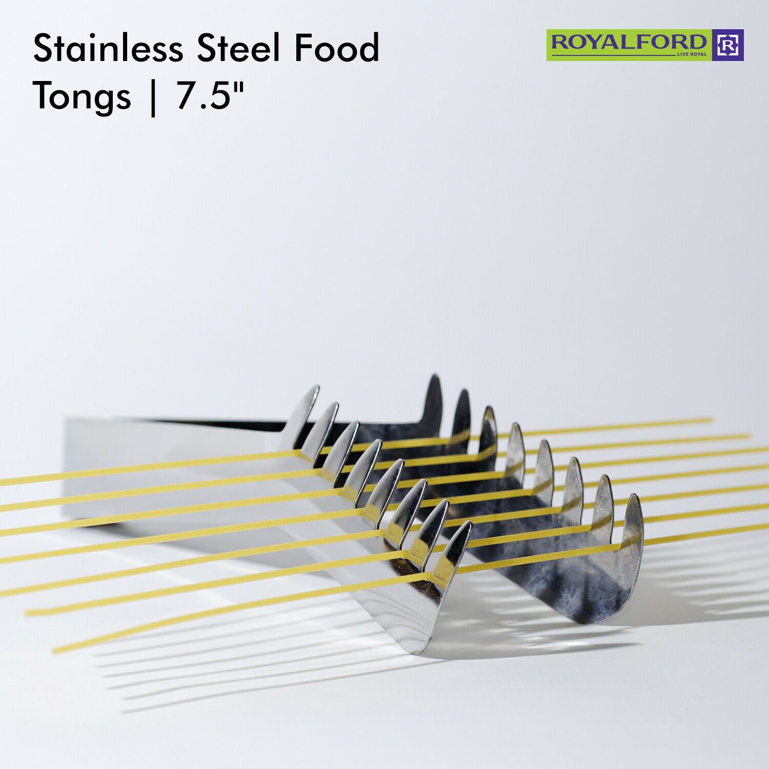 Stainless Steel Serving Tongs By Royalford Royalford