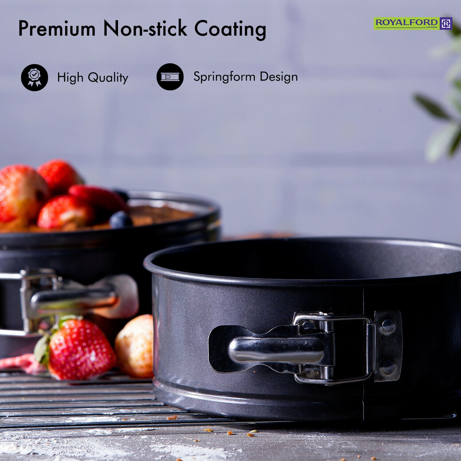 Royalford Springform Cake Tin Set Of Three Royalford