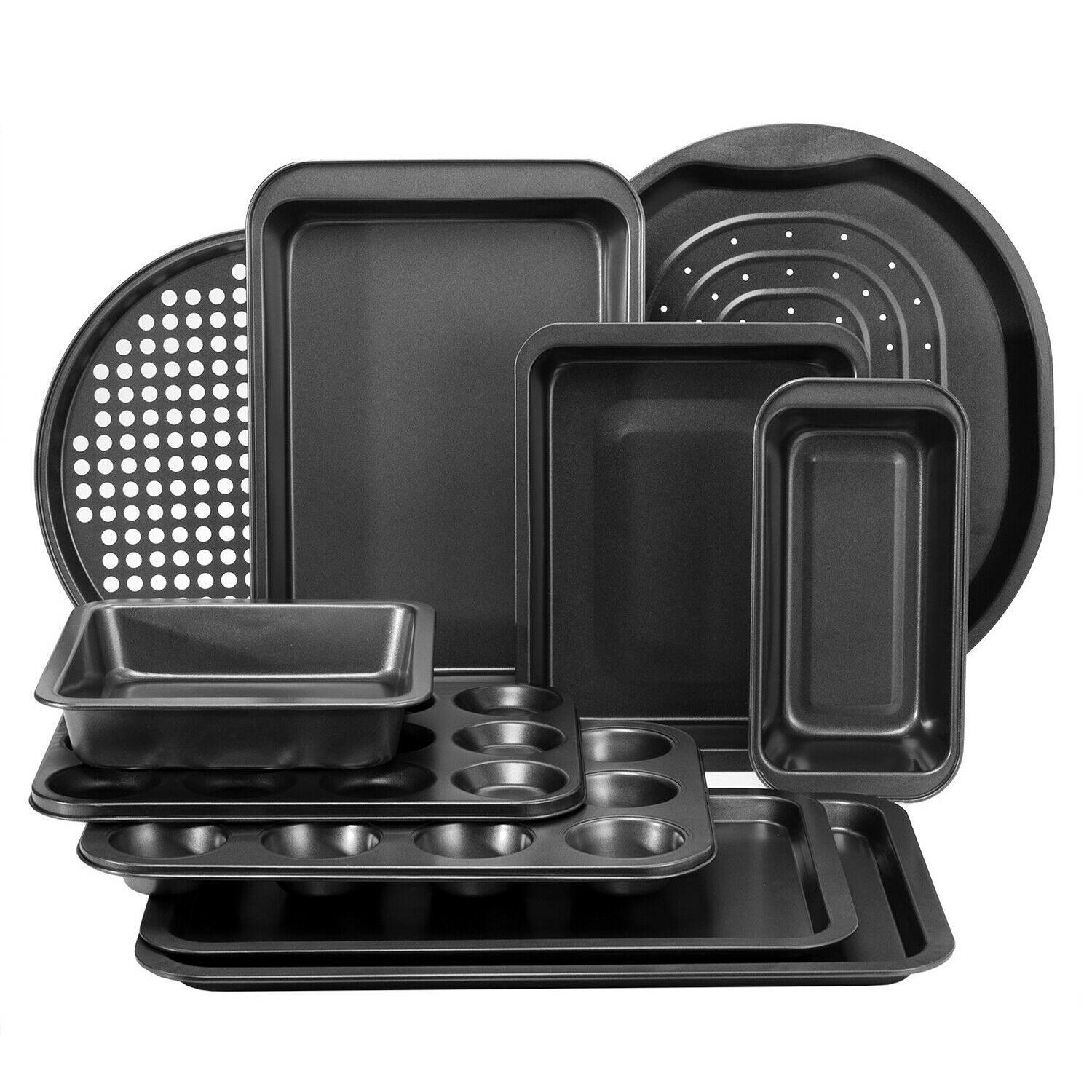10 Piece Carbon Steel Bakeware Set Royalford