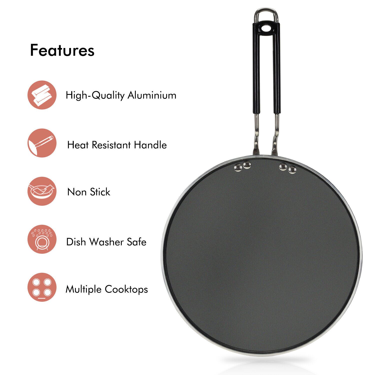Aluminium Pancake & Tortilla Pan (27cm) Other Kitchen Royalford
