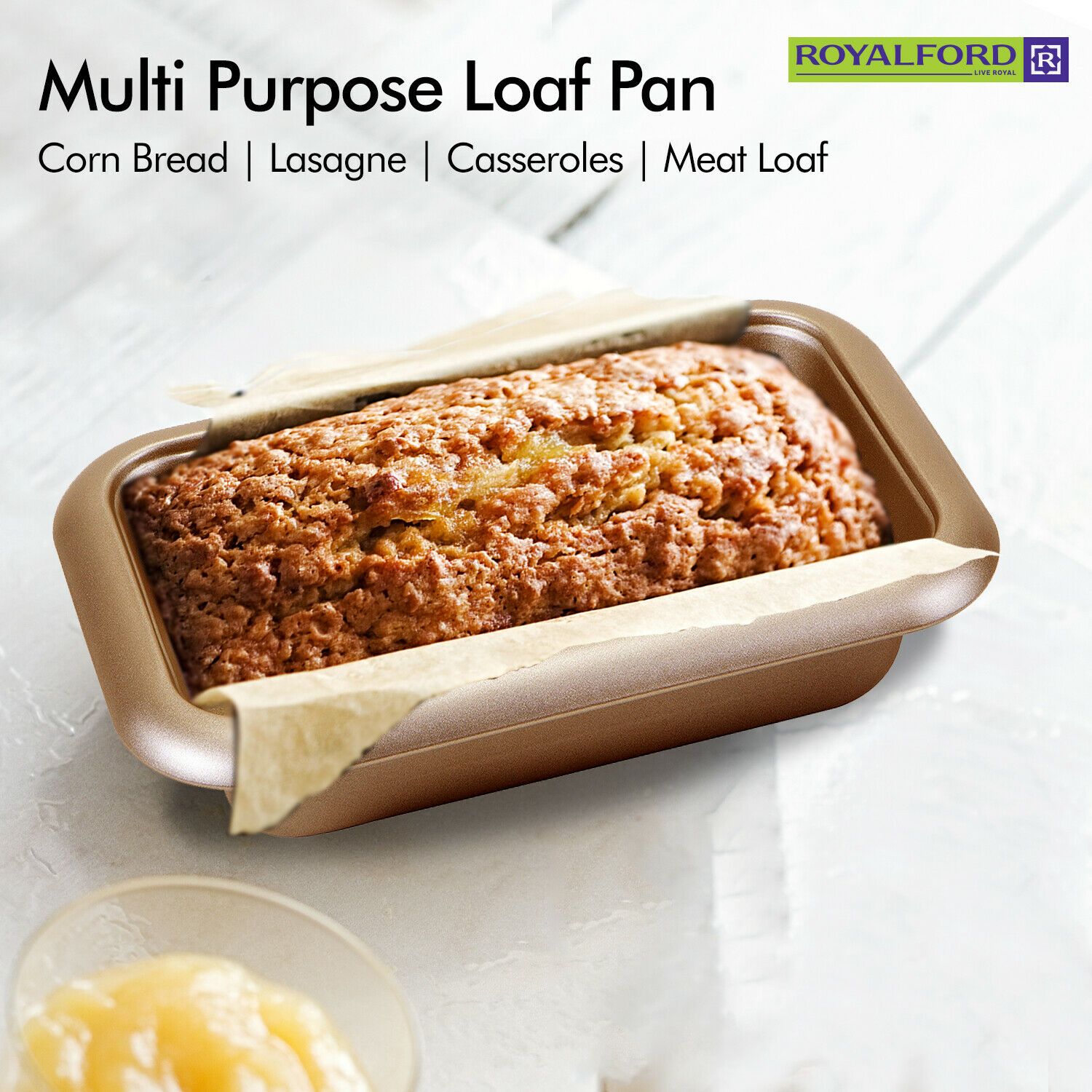 Large Non-Stick Rectangle Baking Tin | Royalford Royalford
