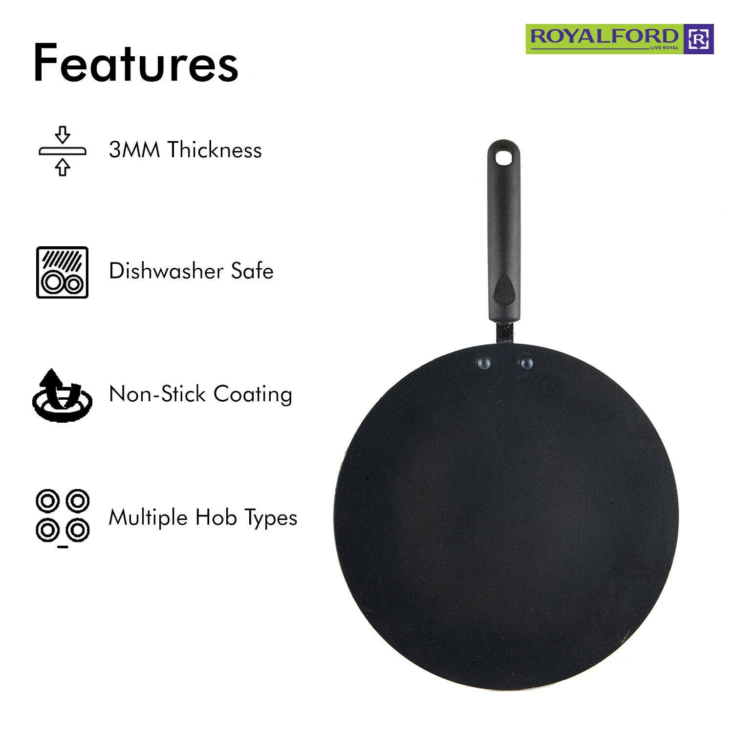 Non-Stick Chapati & Crepe Pan Geepas | For you. For life.