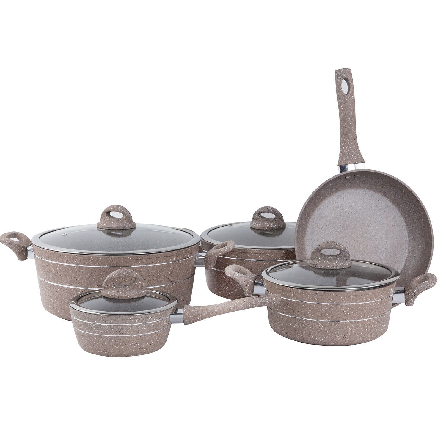 Five Piece Forged Aluminium Cookware Set Cookware Sets Royalford