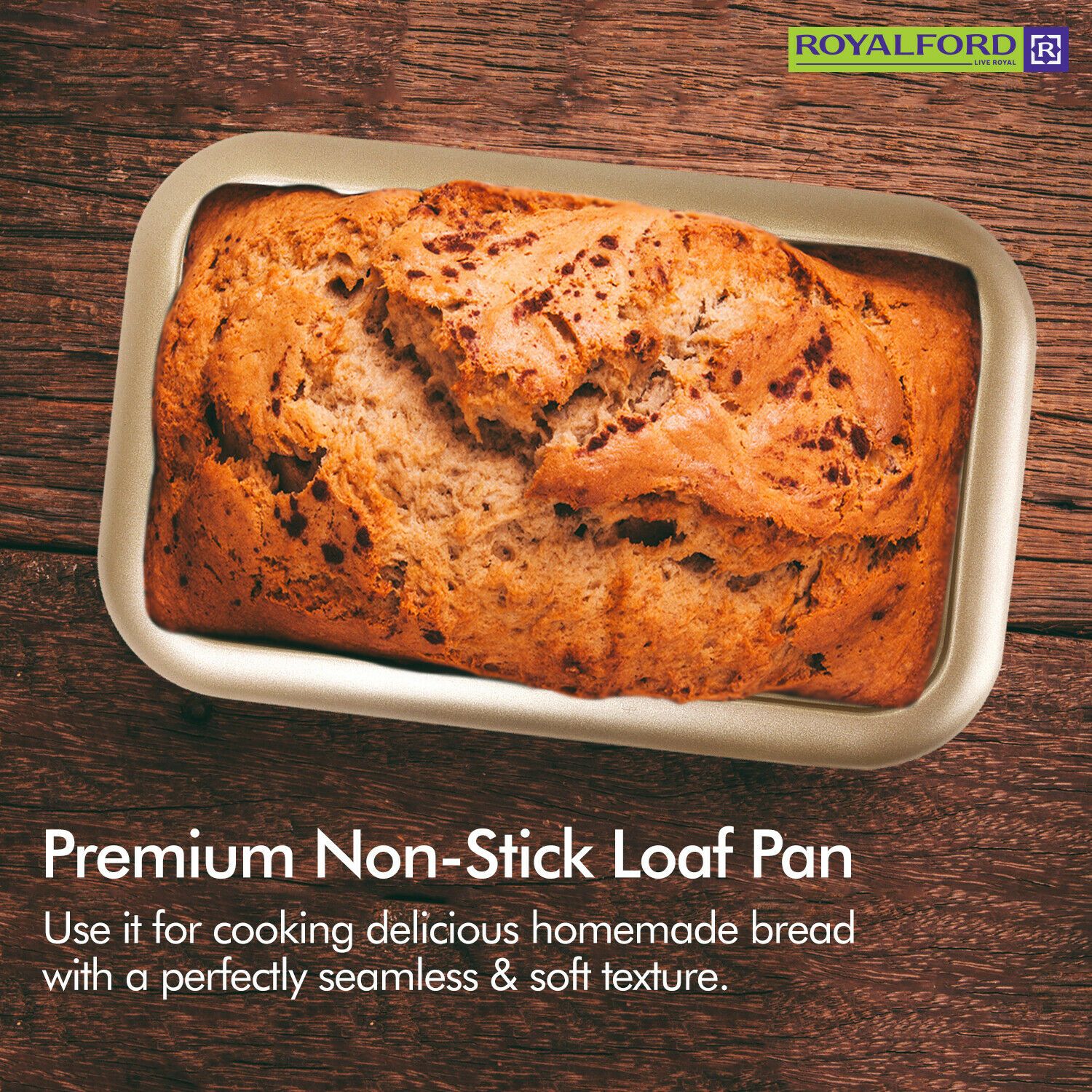 Large Non-Stick Rectangle Baking Tin | Royalford Royalford
