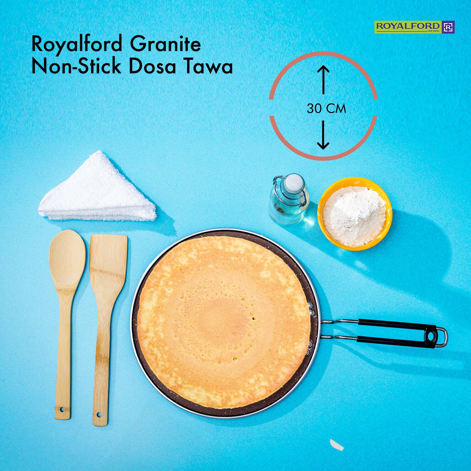 Non-Stick Crepe, Chapati and Roti Maker Pan by Royalford Royalford