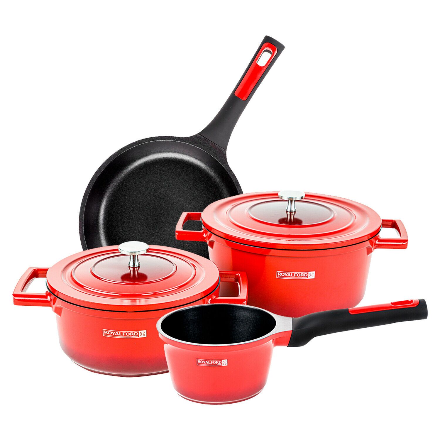 Aluminium Non-Stick Cookware Set by Royalford Royalford