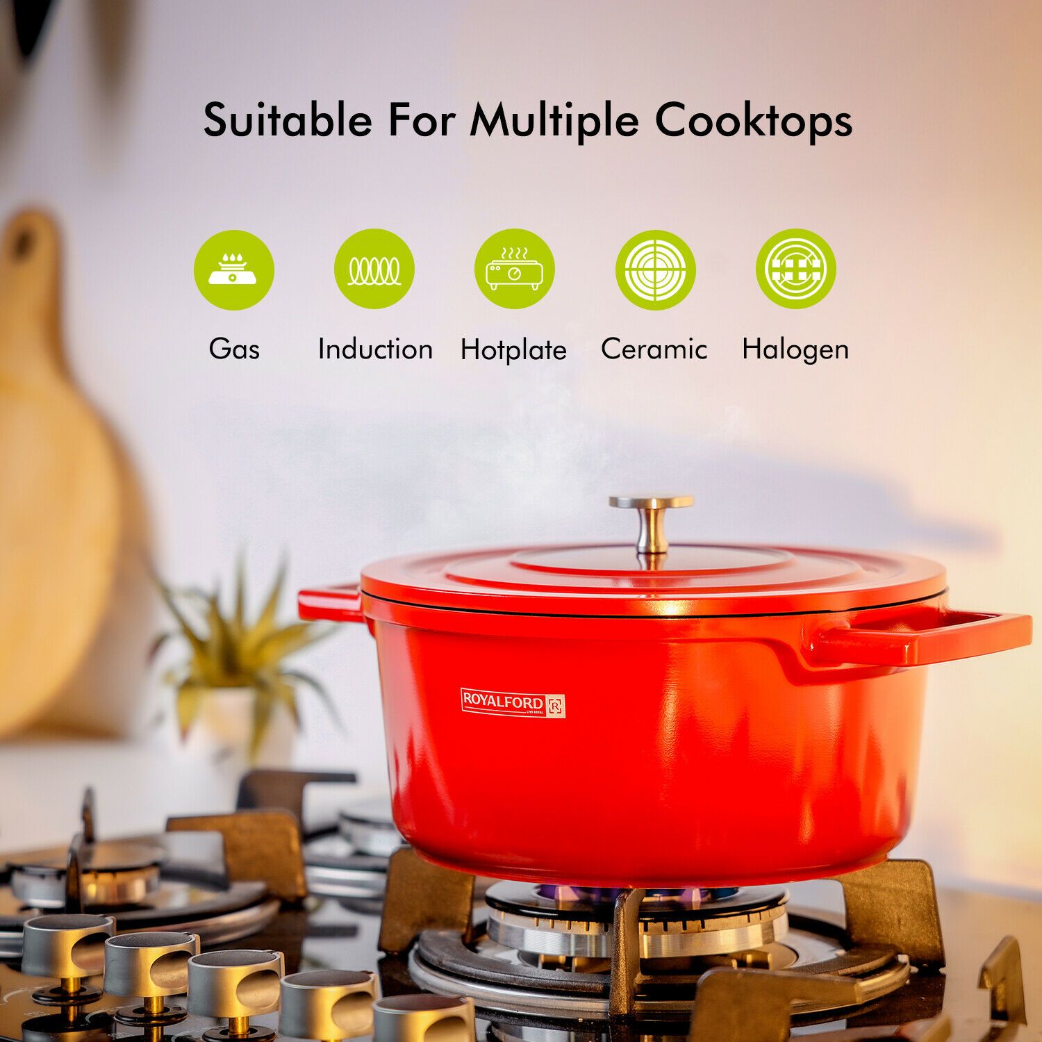 Aluminium Non-Stick Cookware Set by Royalford Royalford