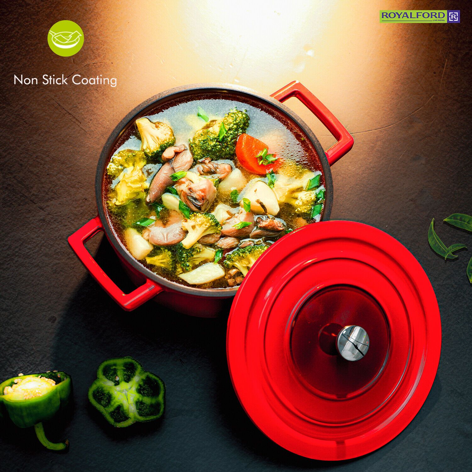 Aluminium Non-Stick Cookware Set by Royalford Royalford