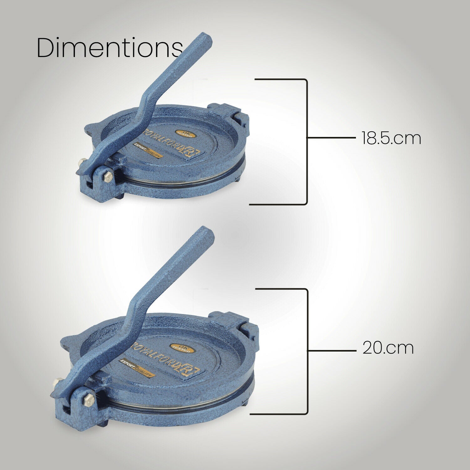 Cast Iron Vintage Chapati Maker & Tortilla Press Royalford