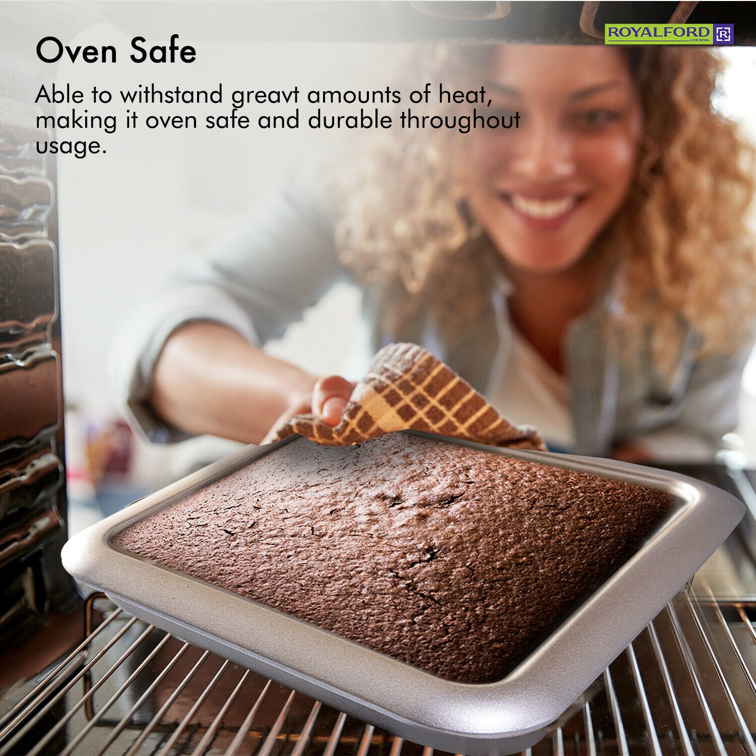 Square Baking Cake Tin Royalford