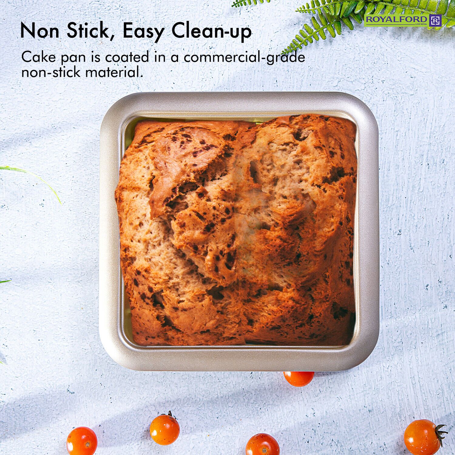 Square Baking Cake Tin Royalford