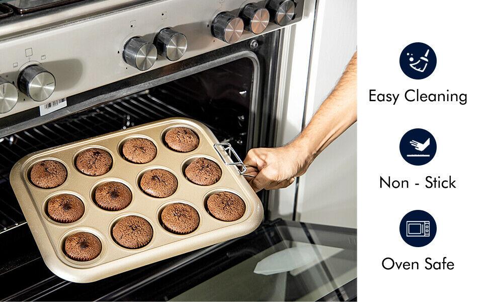 Royalford - 12 Cup Cupcake Deep Baking Tray Royalford