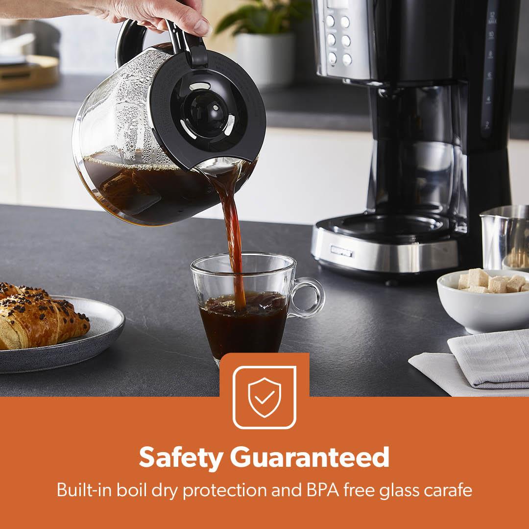 1.5L Filter Coffee Machine & 4-Slice Toaster Combo Set