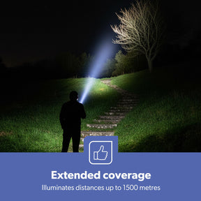 2000 Lumen Zoomable LED Flashlight 4000mAh Battery