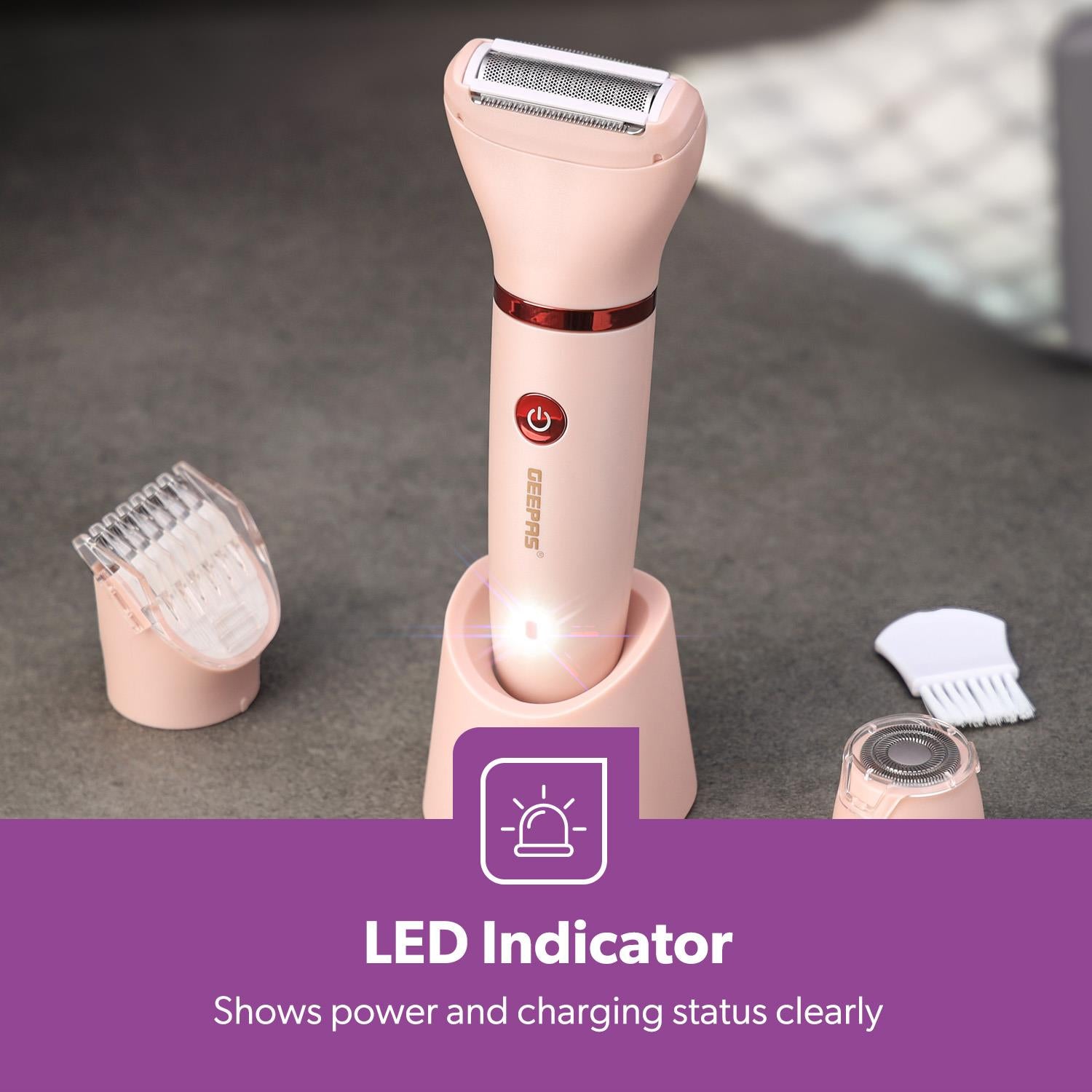 3-in-1 Waterproof Wet & Dry Lady Body Shaver