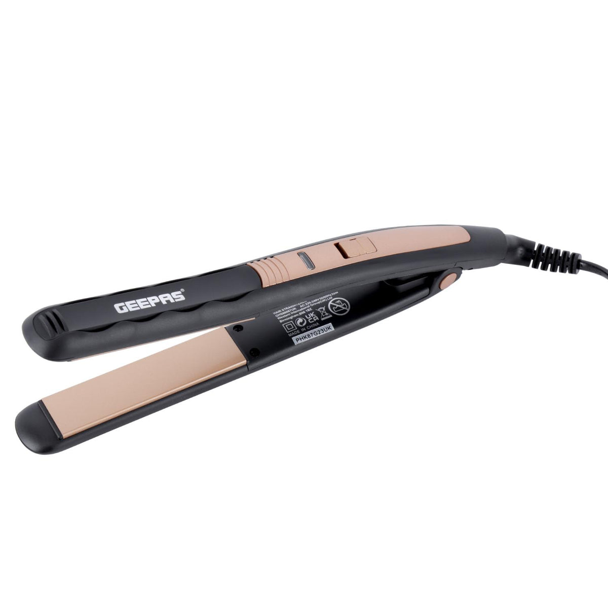 Ceramic Hair Straighteners With Adjustable Temperature and Swivel Cord