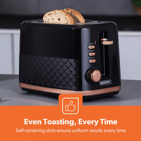 Aurora 1.7L Electric Kettle & 2-Slice Bread Toaster Matching Set