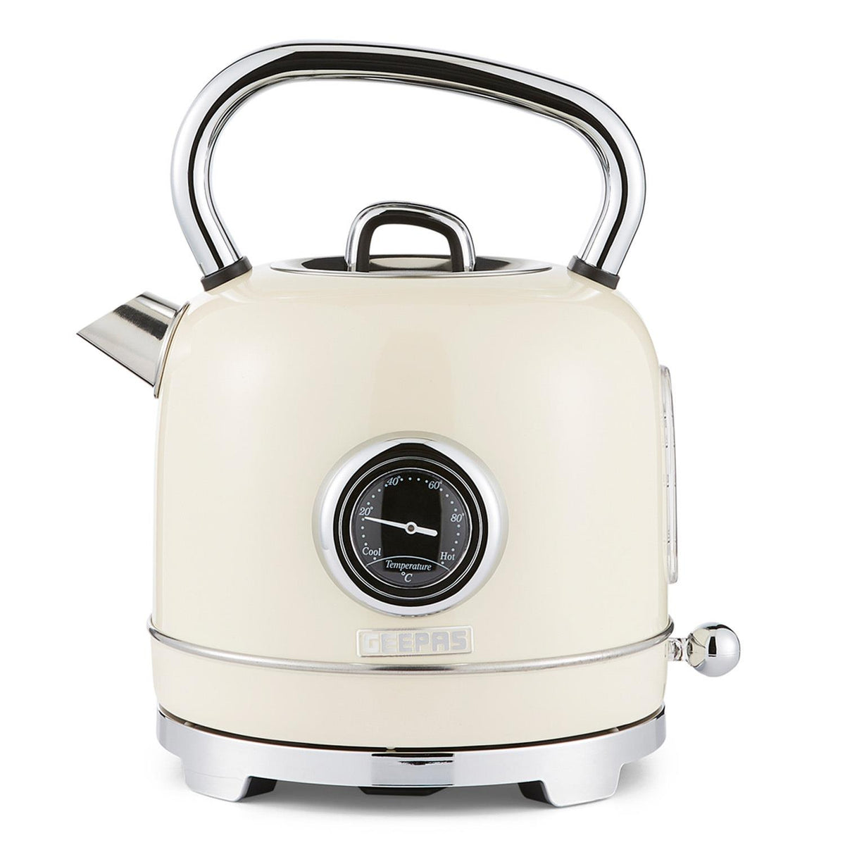 1.8L Cream Retrovive Rapid-Boil Vintage Electric Kettle