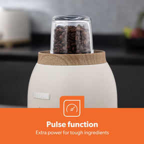 NordiQ Cream 2-In-1 Jug Blender With 1.5L Glass Jug 800W