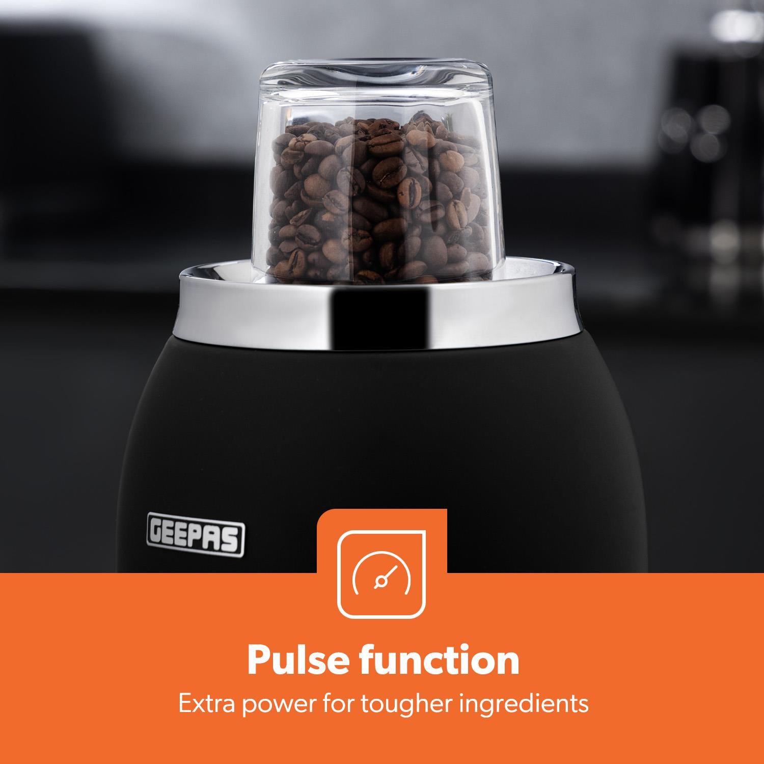 Retrovive Black 2-In-1 Jug Blender With 1.5L Glass Jug 800W