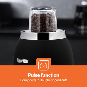 Retrovive Black 2-In-1 Jug Blender With 1.5L Glass Jug 800W