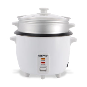 450W Rice Cooker With Steam Tray Keep Warm Function 1L